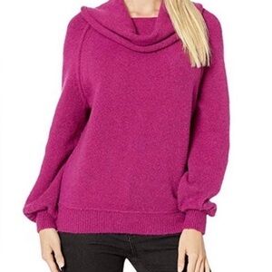 Free People Echo Beach Cowl Neck Oversized Sweater Women's Size Small